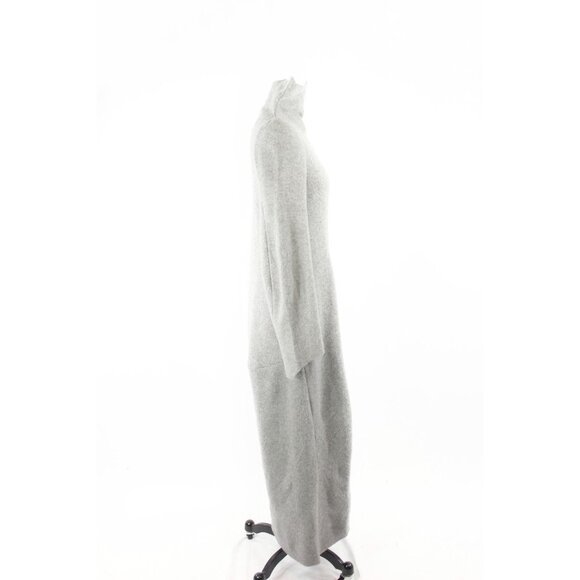 H&M x MAISON MARTIN MARGIELA Grey 100% Wool Mock Neck Sweater Dress, Size XS - Picture 3 of 16